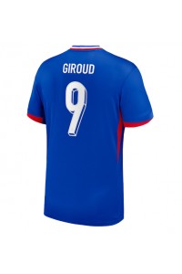 Frankrike Olivier Giroud #9 Fotballdrakt Hjemme Klær EM 2024 Korte ermer